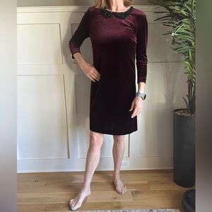 Betsy Johnson Purple Velvet dress